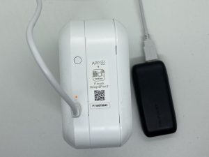 PT-P710BT 充電LED(オレンジ点灯) 充電中