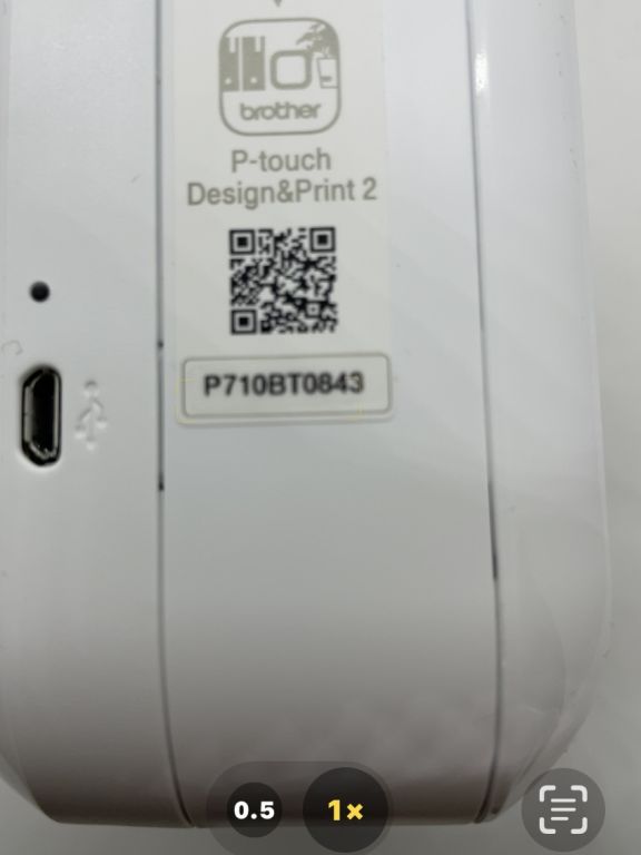 PT-P710BT QRコードを読み取り