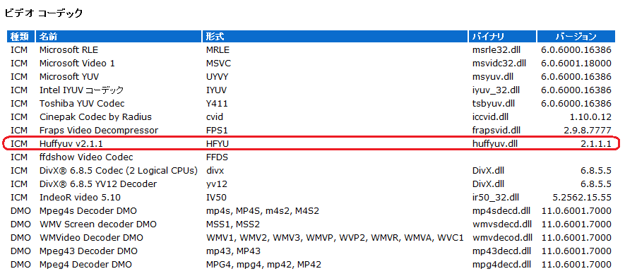 再生可能なコーデック 再生可能なコーデック