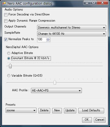 音声エンコード用(zoome)