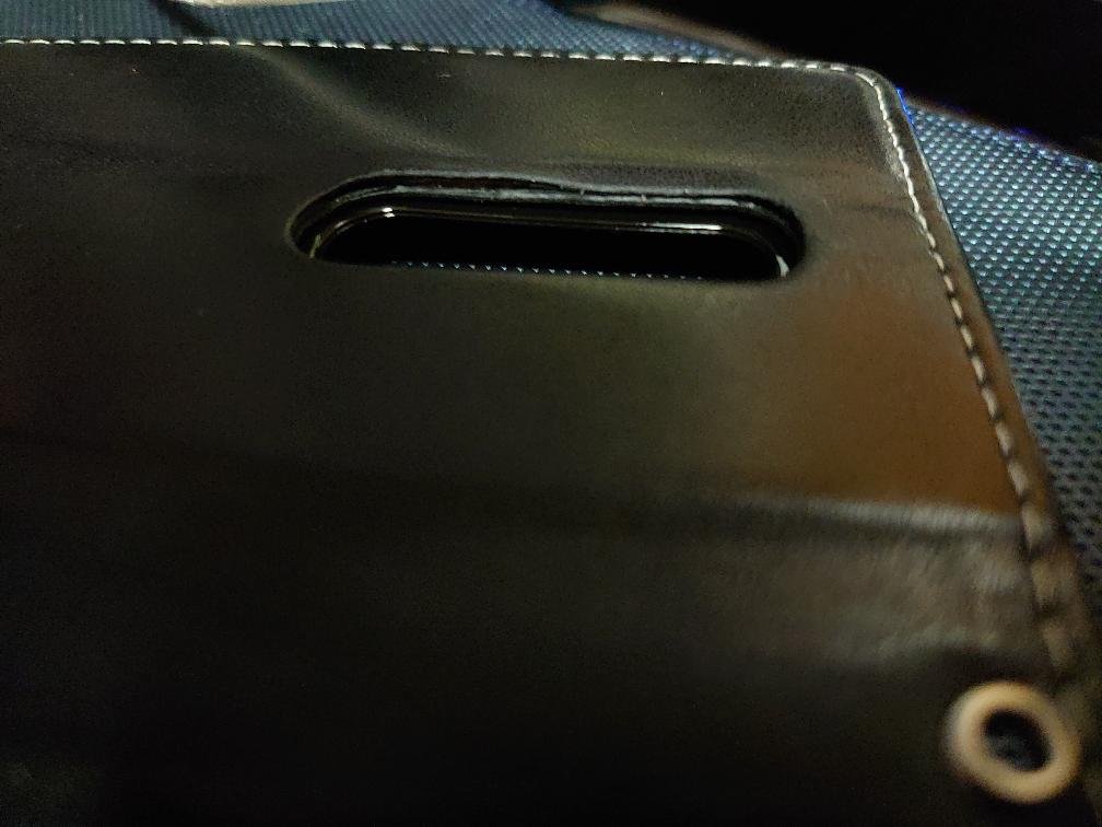 Xperia1 ちょっと上質なカラー 手帳型ケース カメラホール部