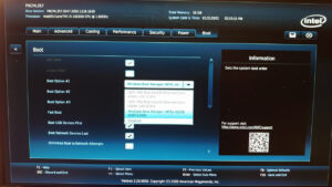 NUC10i5FNH Boot Device